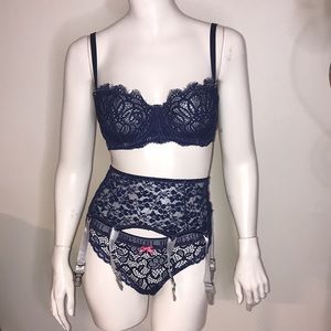 Cobalt blue lingerie set